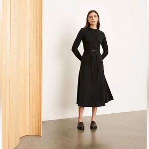 Vince Women's Long Sleeve Tie Waist Dress